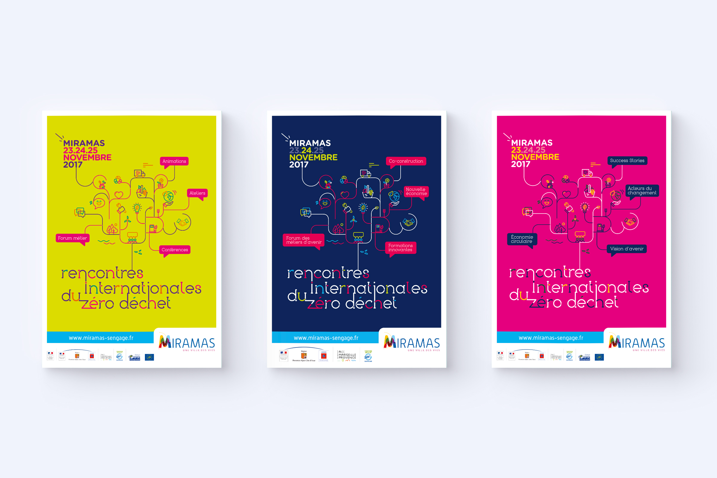 Réalisation d'affiches Rencontre internationale du zéro déchet
