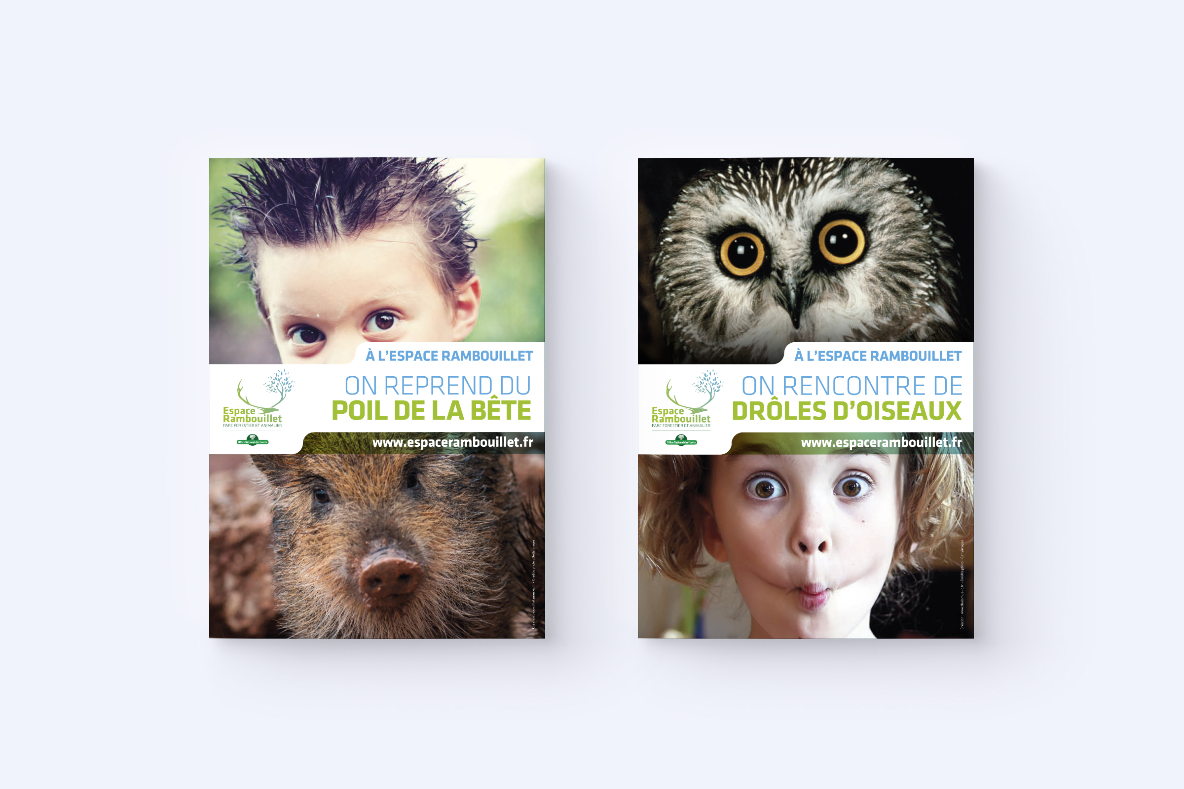 Conception affiches campagne ONF