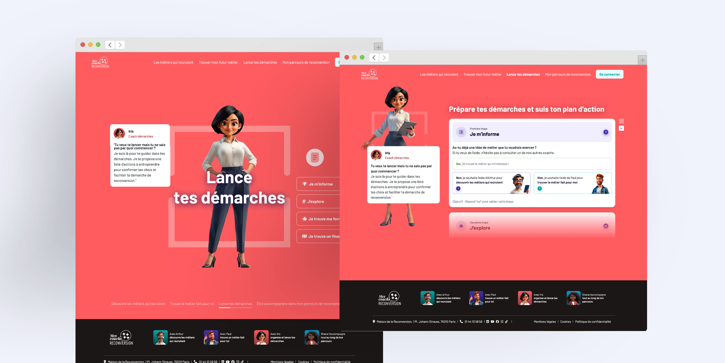 page web coach reconversion