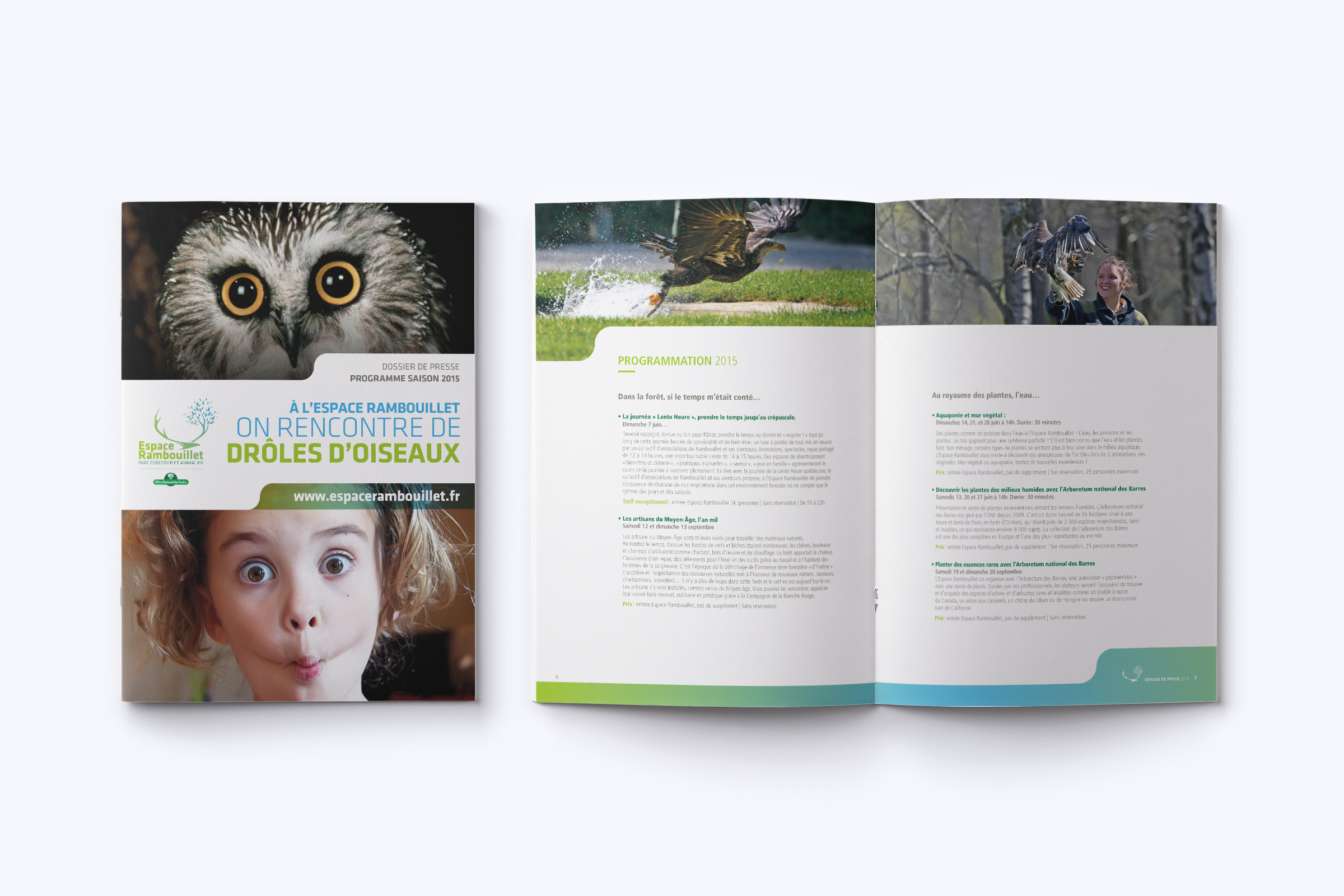 Création brochure Espace Rambouillet