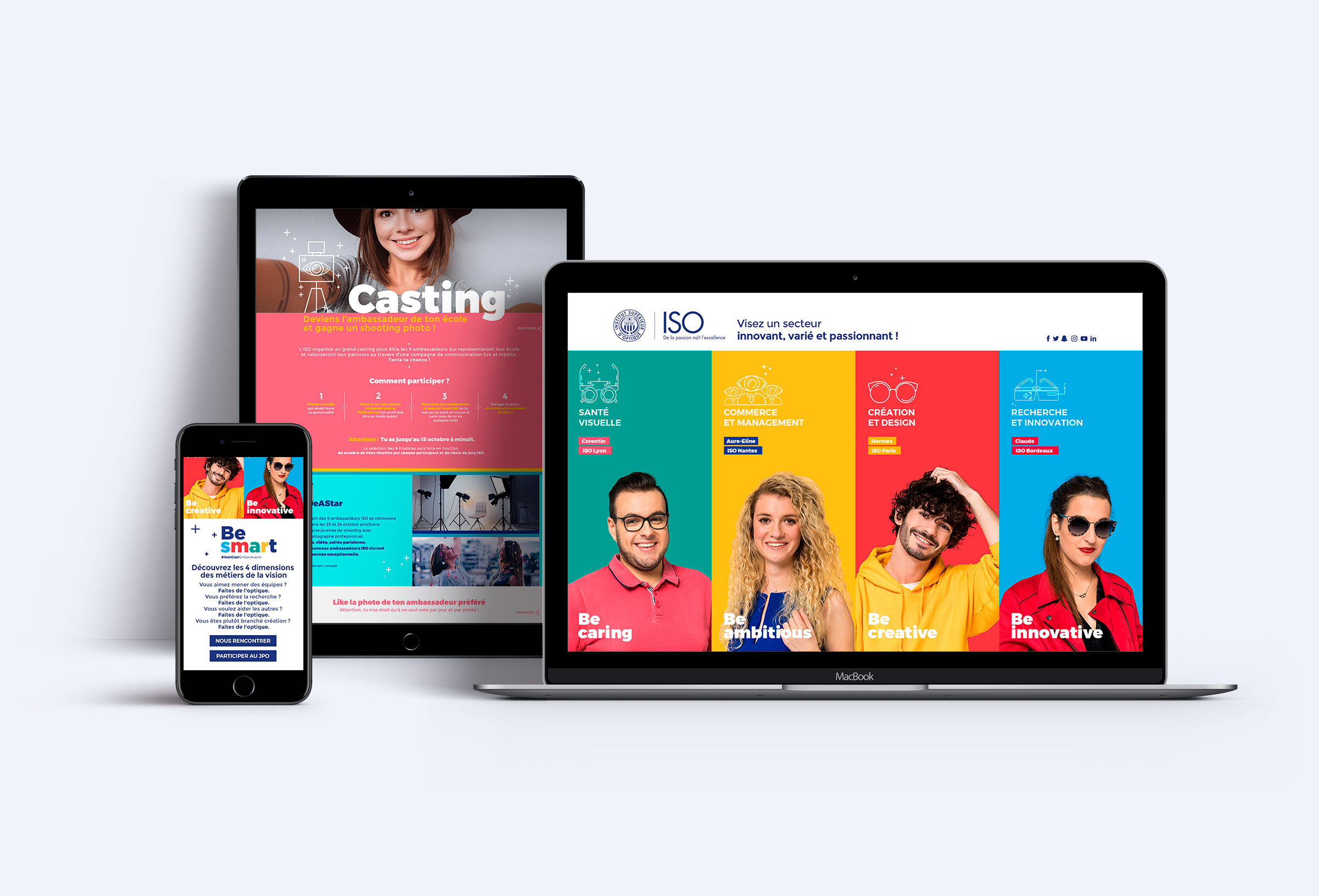 réalisation landing page ISO agence digitale paris