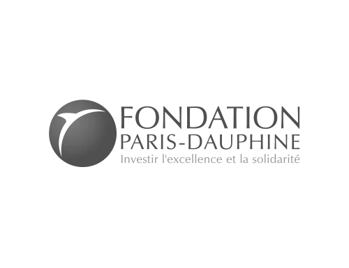 logo Fondation Paris Dauphine noir et blanc