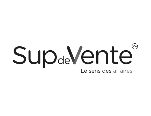 logo sup du vente noir et blanc
