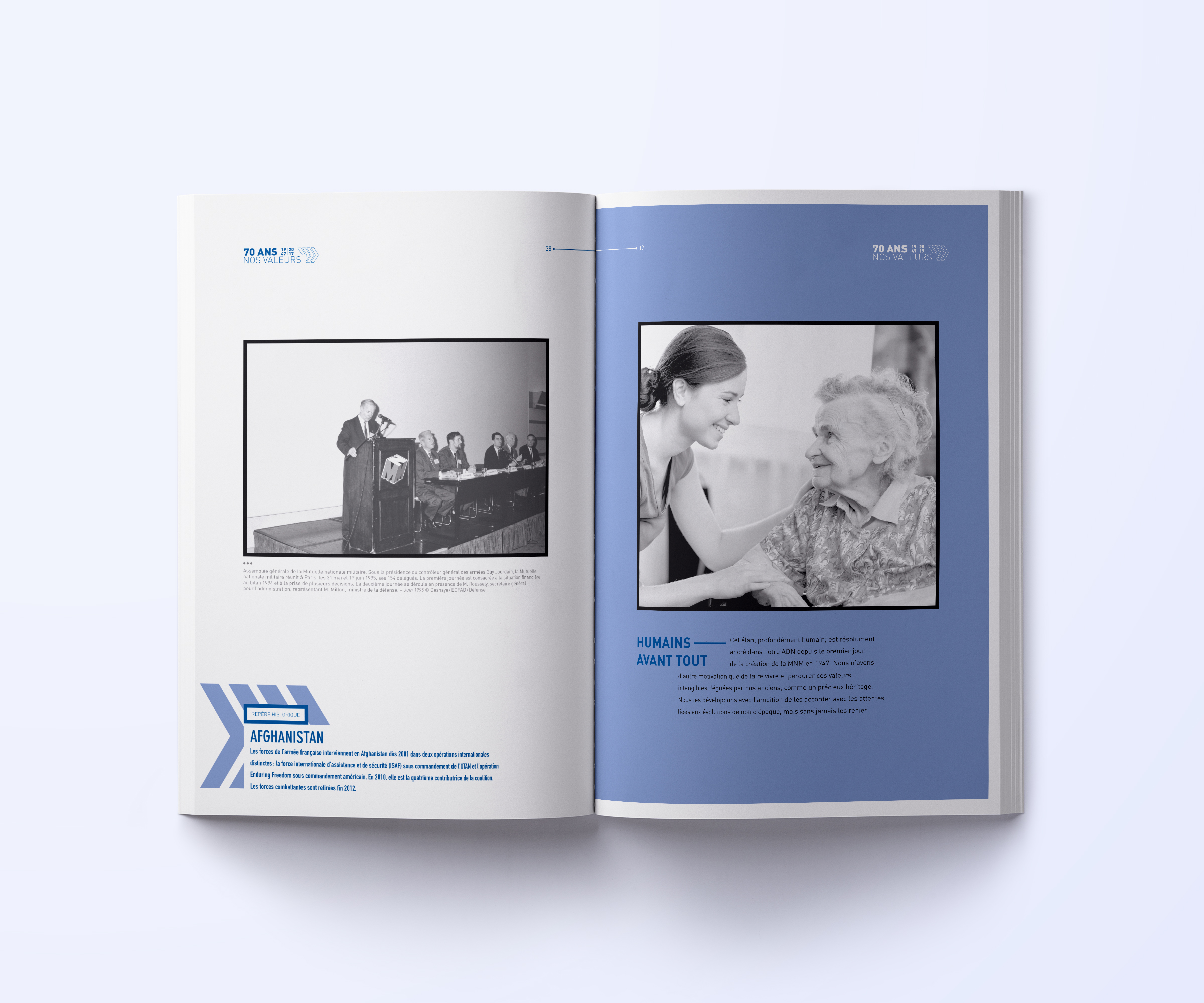 Double page rapport Mutuelle Nationale Militaire