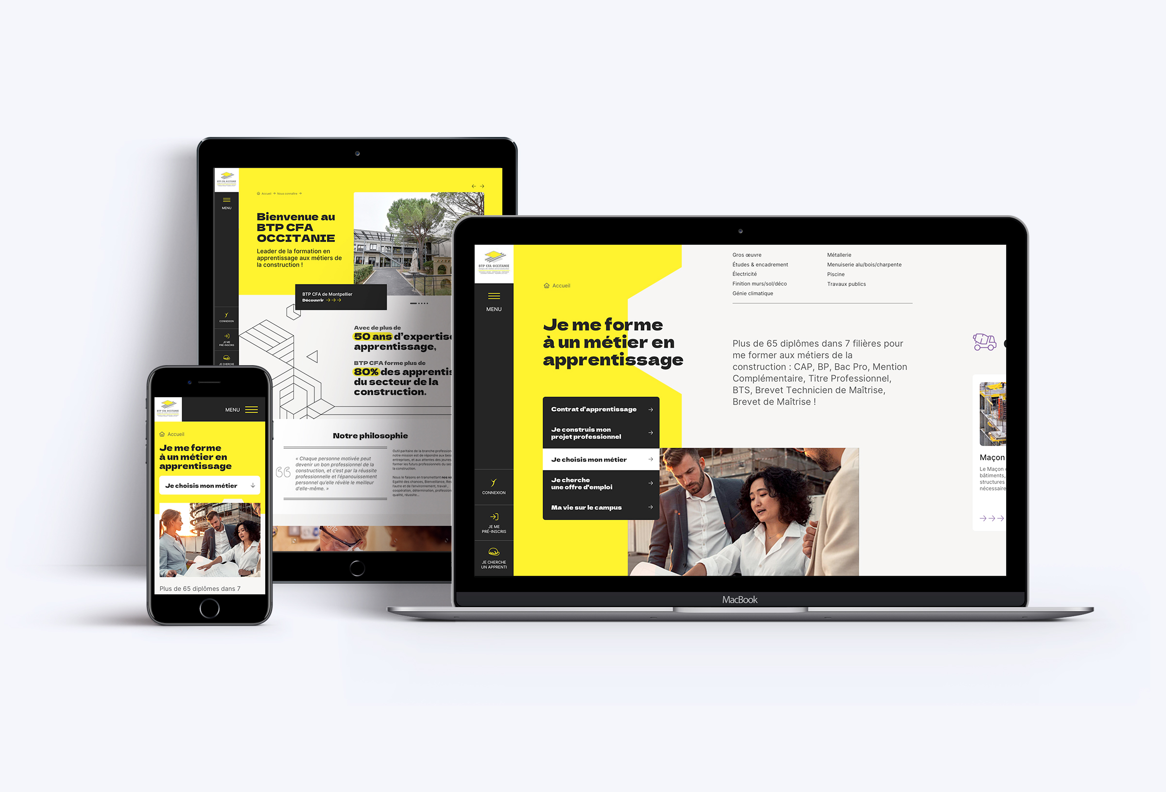 home page btp cfa occitanie